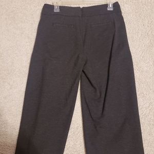 CAbi gray wide leg capri cropped pants